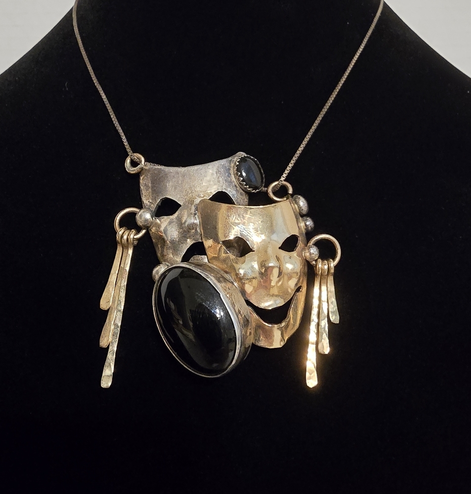 Vintage Cry Now Laugh Later Pendant